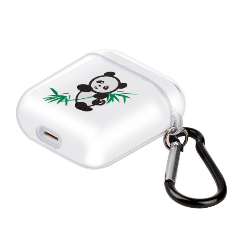 Kryt Airpods Průhledný Silikon Řady Panda