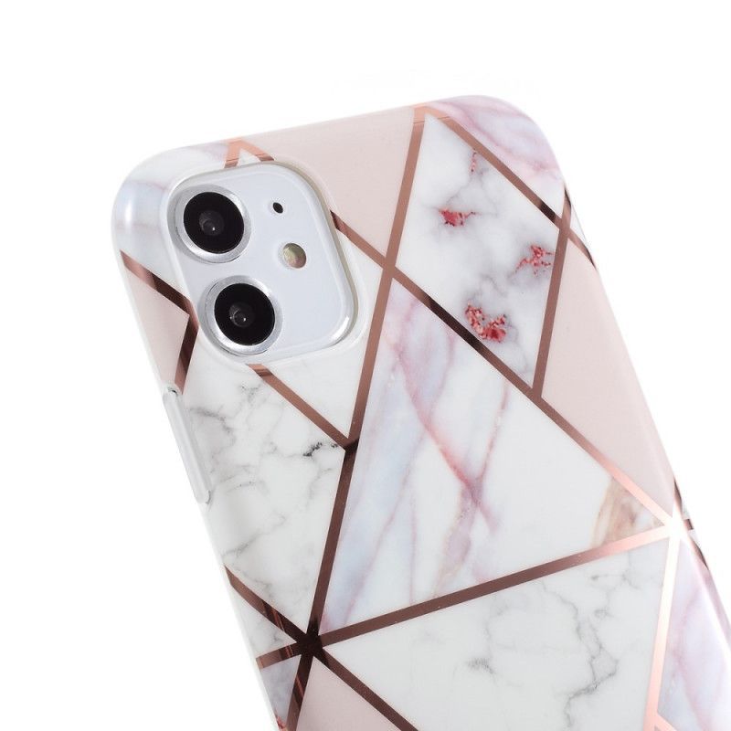 Kryt Iphone 11 Barevný Geometrický Mramor