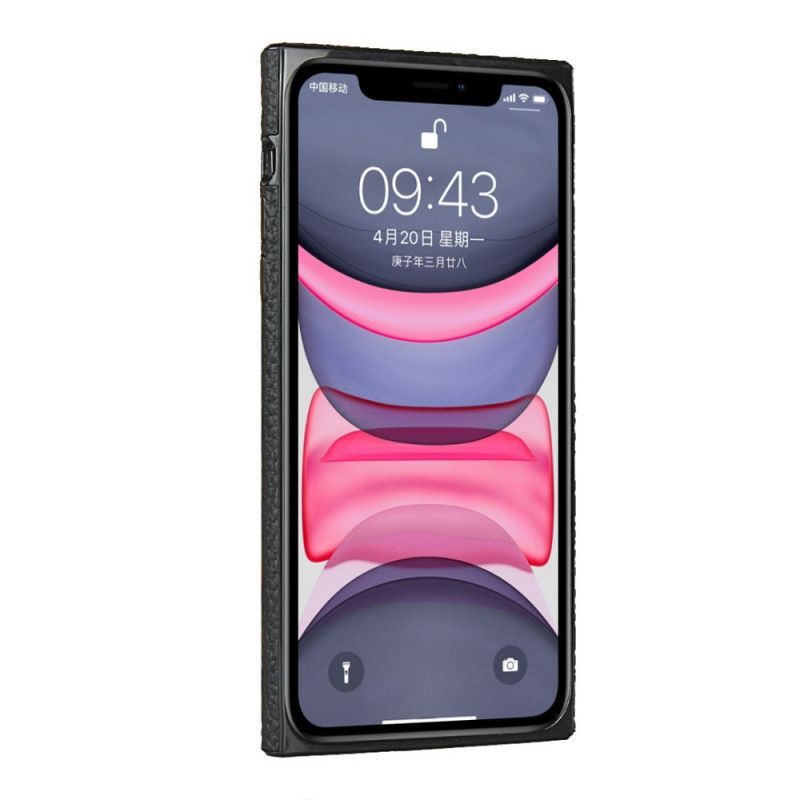 Kryt Iphone 11 Pravá Liči Kůže S Páskem