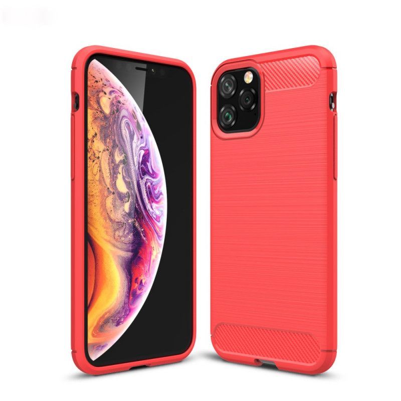 Kryt Iphone 11 Pro Kartáčované Uhlíkové Vlákno