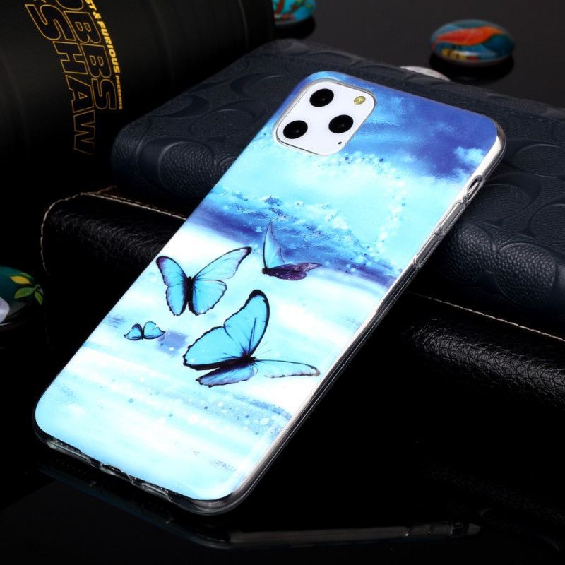 Kryt Iphone 11 Pro Max Fluorescenční Motýli