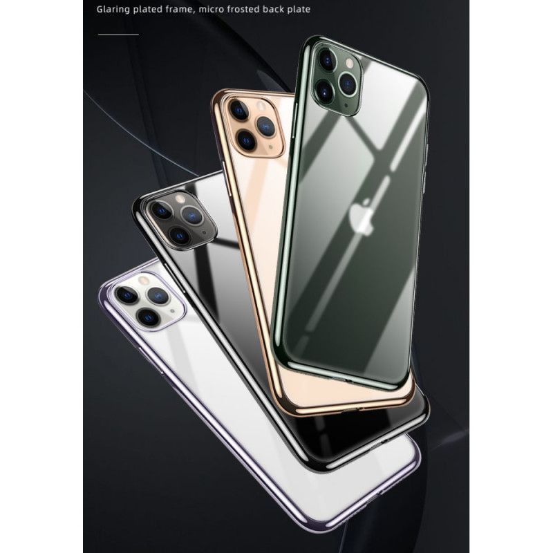 Kryt Iphone 11 Pro Max Průhledné Kovové Hrany Sulady