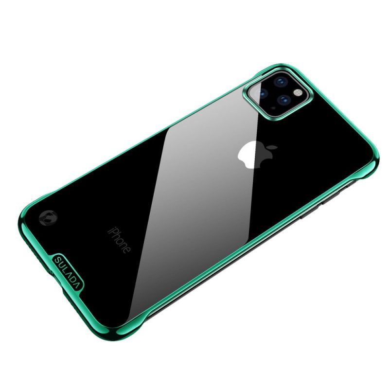 Kryt Iphone 11 Pro Max Sulada Transparentní A Kovový Efekt