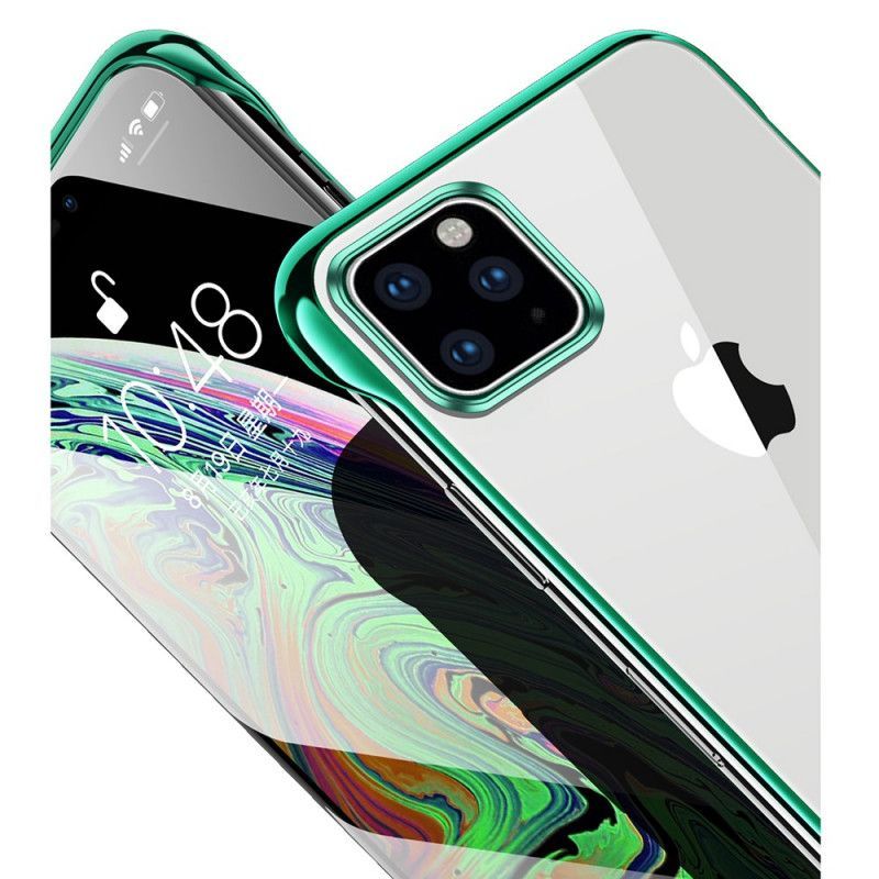 Kryt Iphone 11 Pro Max Sulada Transparentní A Kovový Efekt