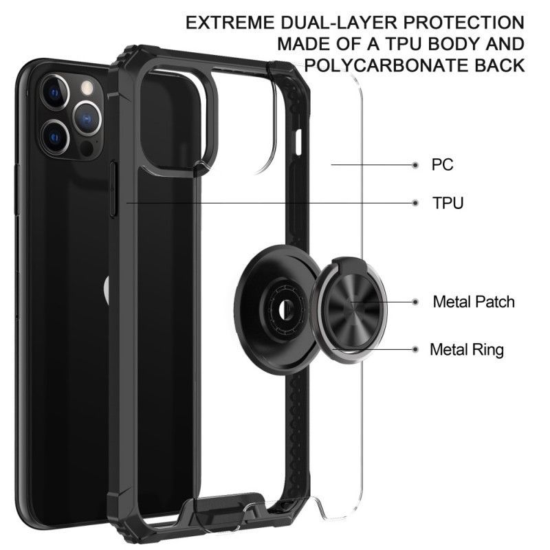 Kryt Iphone 11 Pro Max Transparentní S Opěrným Kroužkem