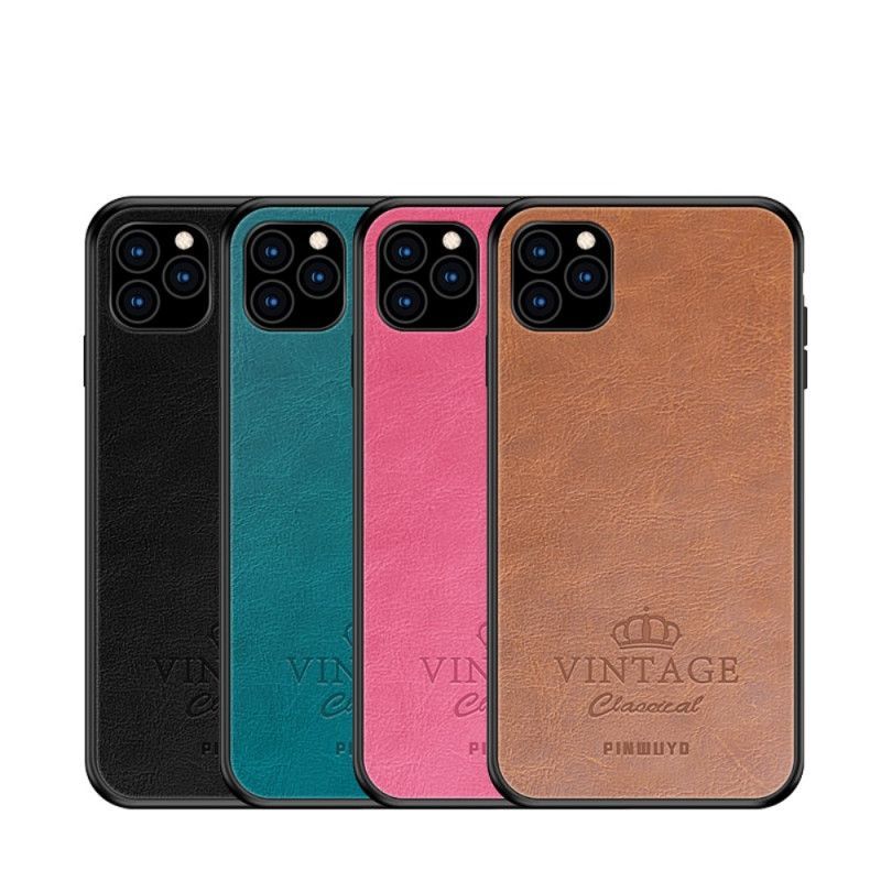 Kryt Iphone 11 Pro Pinwuyo Vintage Kožený Efekt