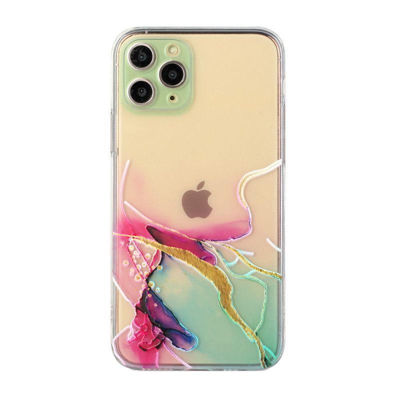 Kryt Iphone 11 Pro Umělecký Pružný Silikon