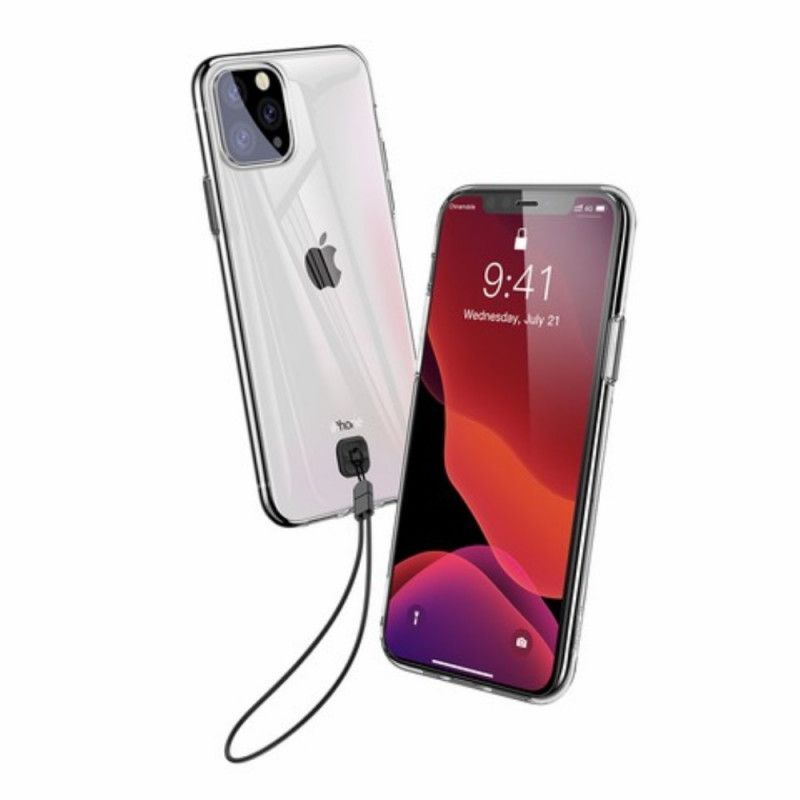 Kryt Iphone 11 Průhledná Základna S Páskem