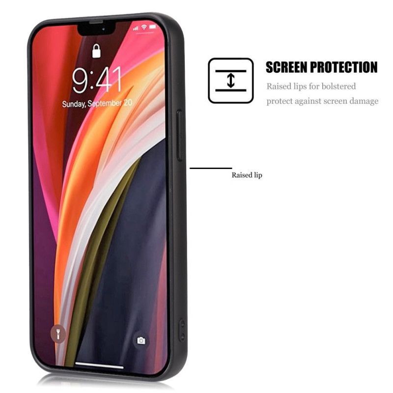 Kryt Iphone 12 Mini Efekt Elegantní Kůže