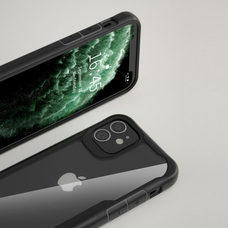 Kryt Iphone 12 Mini Průhledné Hybridní Silikonové Okraje