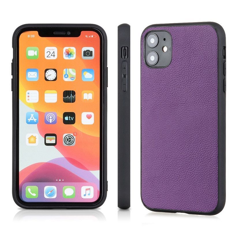 Kryt Iphone 12 / 12 Pro Pravá Stylizovaná Kůže