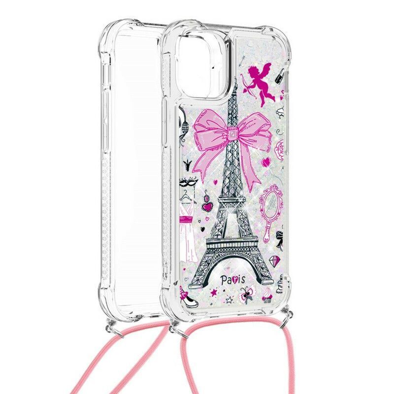 Kryt Iphone 13 Mini Se Šňůrou Eiffelovy Věže