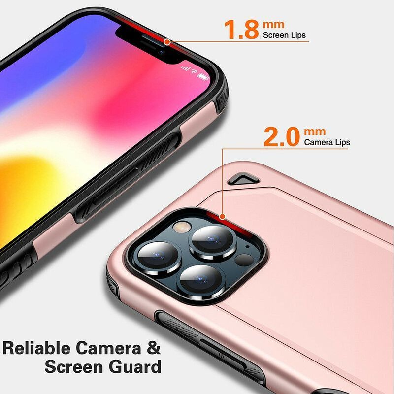 Kryt Iphone 13 Pro Brnění S Kovovým Efektem