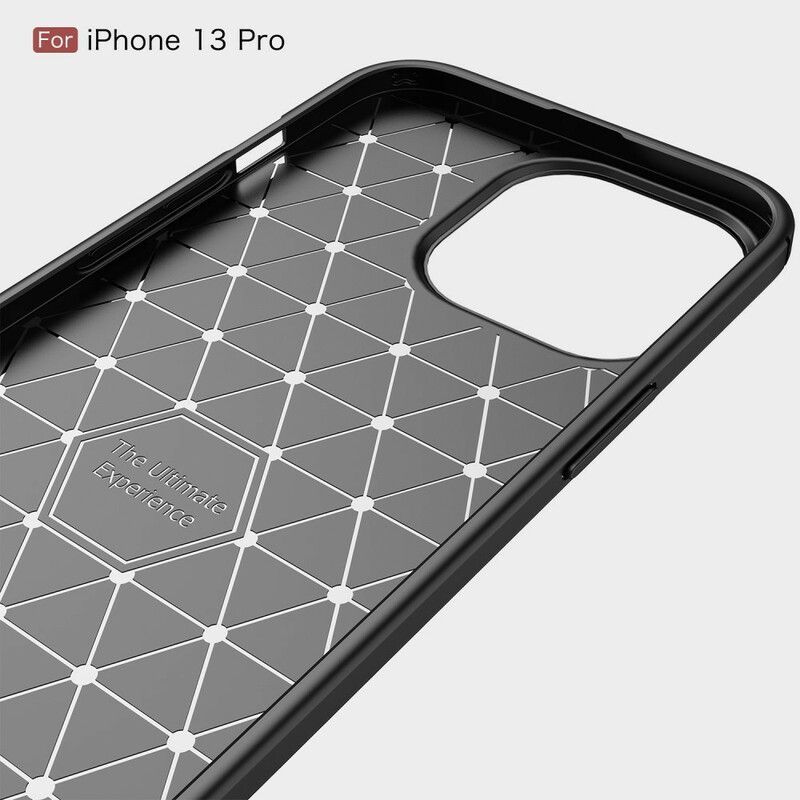 Kryt Iphone 13 Pro Kartáčované Uhlíkové Vlákno