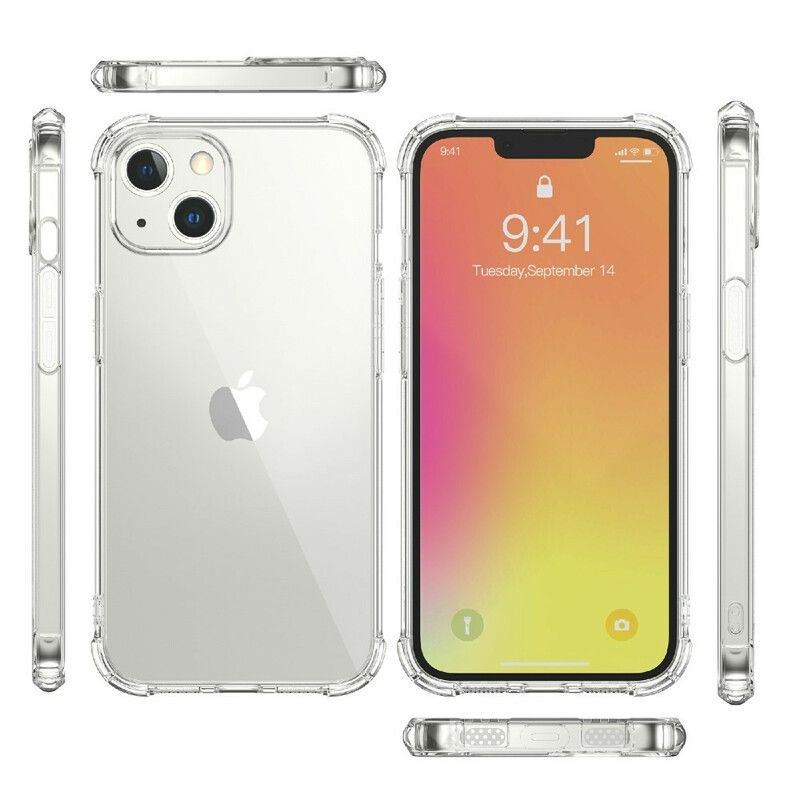 Kryt Iphone 13 Pro Max Průhledné Závětří Ochranné Polštářky