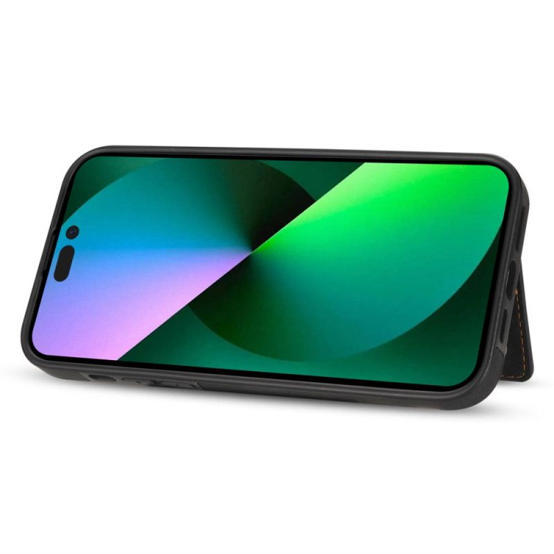 Kryt iPhone 16 Pro Držák Karty S Geometrickým Vzorem