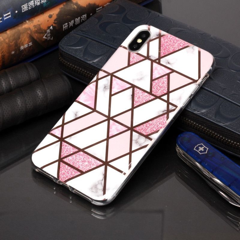 Kryt Iphone X / Design Mramorové Geometrie  XS