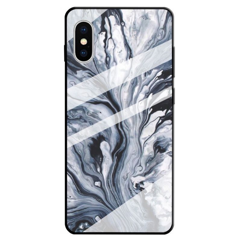 Kryt Iphone X /  XS Mramorové Tvrzené Sklo