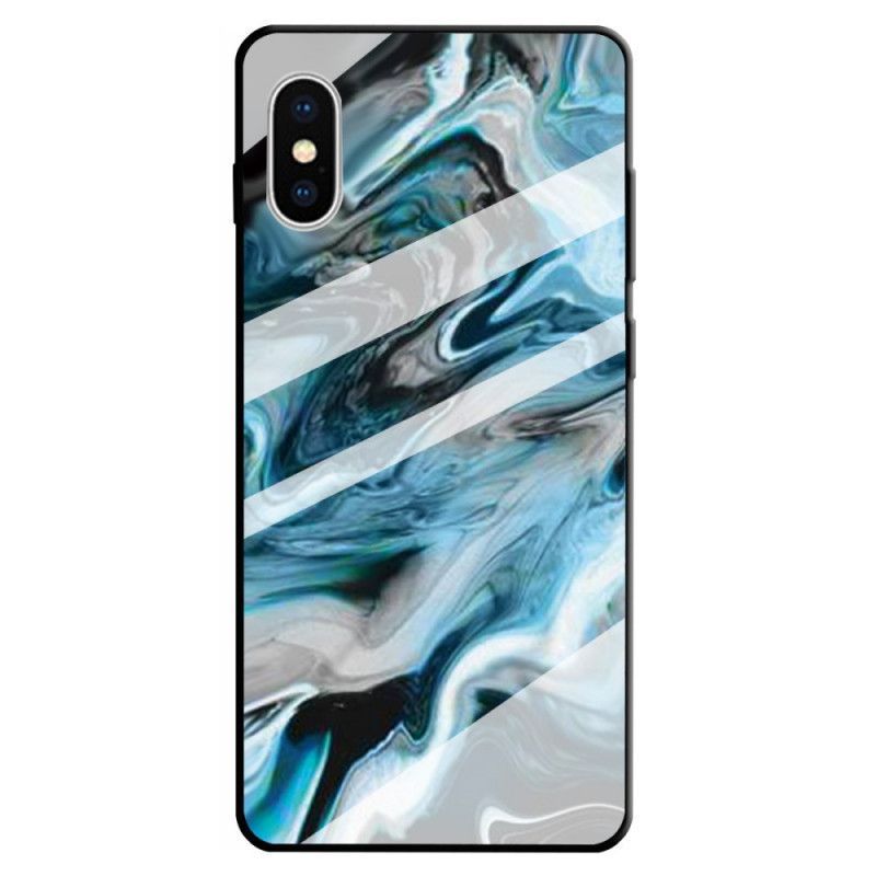 Kryt Iphone X /  XS Mramorové Tvrzené Sklo