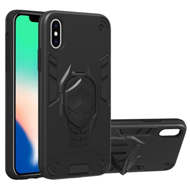 Kryt Iphone X /  XS Odnímatelné Brnění S Prstencovým Držákem