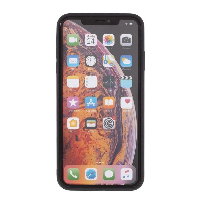 Kryt Iphone X /  XS Skleněná Zadní Strana A Silikonové Okraje