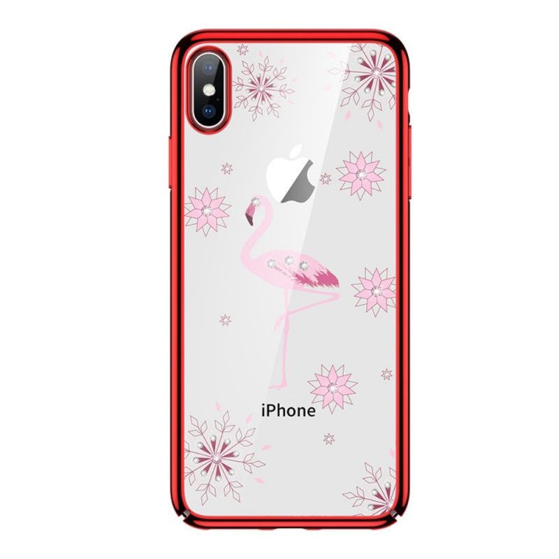 Kryt Iphone X /  XS Sulada Flamingo Diamanty