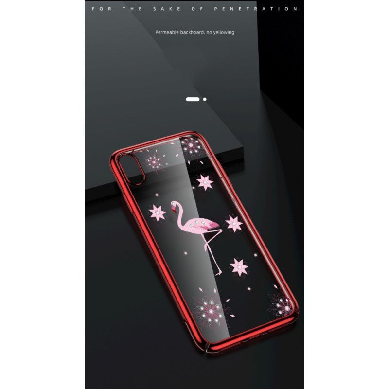 Kryt Iphone X /  XS Sulada Flamingo Diamanty