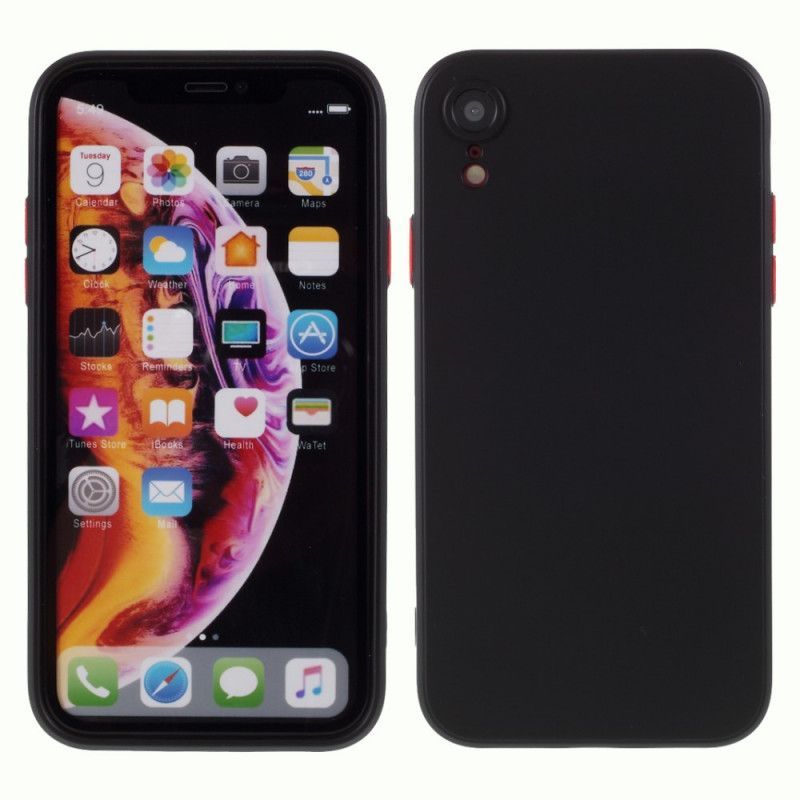 Kryt Iphone Xr Flexibilní Silikonové Barevné Tlačítko