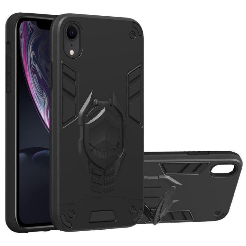 Kryt Iphone Xr Odnímatelné Brnění S Kruhovým Stojanem