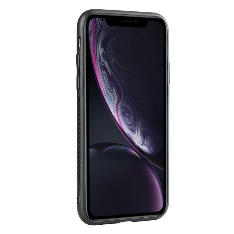 Kryt Iphone Xr Řemínek Z Pravé Kůže A Držák Na Karty