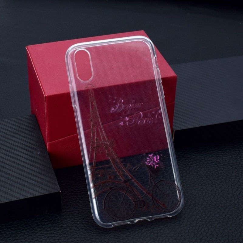 Kryt Iphone Xr Transparentní Bonjour Paříž