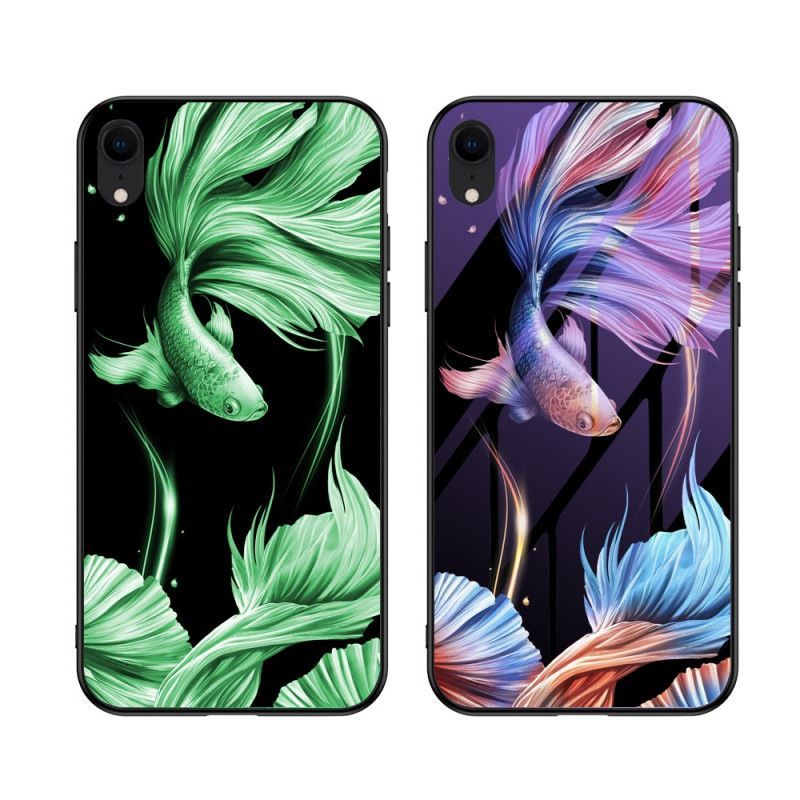 Kryt Iphone Xr Tvrzené Sklo S Fluorescenčním Vzorem