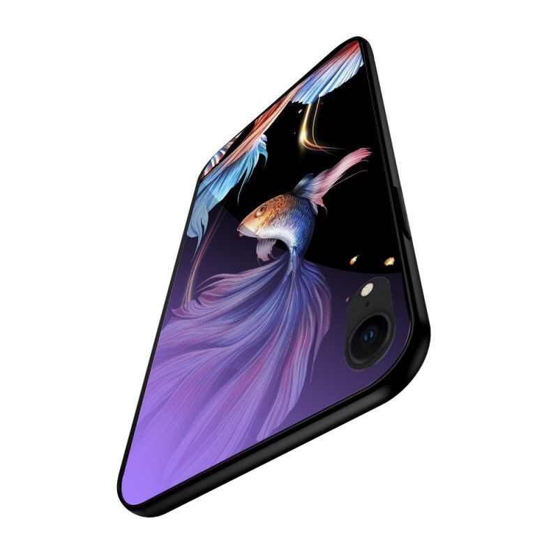 Kryt Iphone Xr Tvrzené Sklo S Fluorescenčním Vzorem