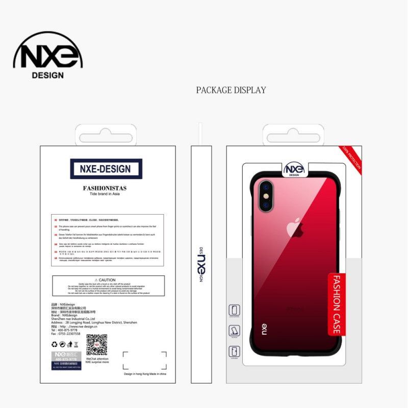 Kryt Iphone  XS Max Barvy Tvrzeného Skla Nxe