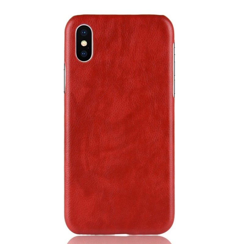 Kryt Iphone  XS Max Efekt Kůže Litchi