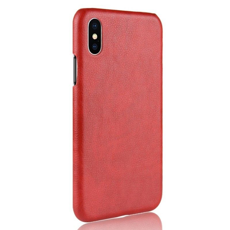 Kryt Iphone  XS Max Efekt Kůže Litchi