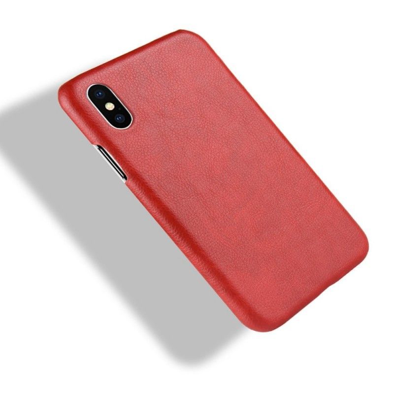 Kryt Iphone  XS Max Efekt Kůže Litchi