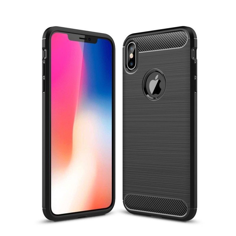 Kryt Iphone  XS Max Kartáčované Uhlíkové Vlákno