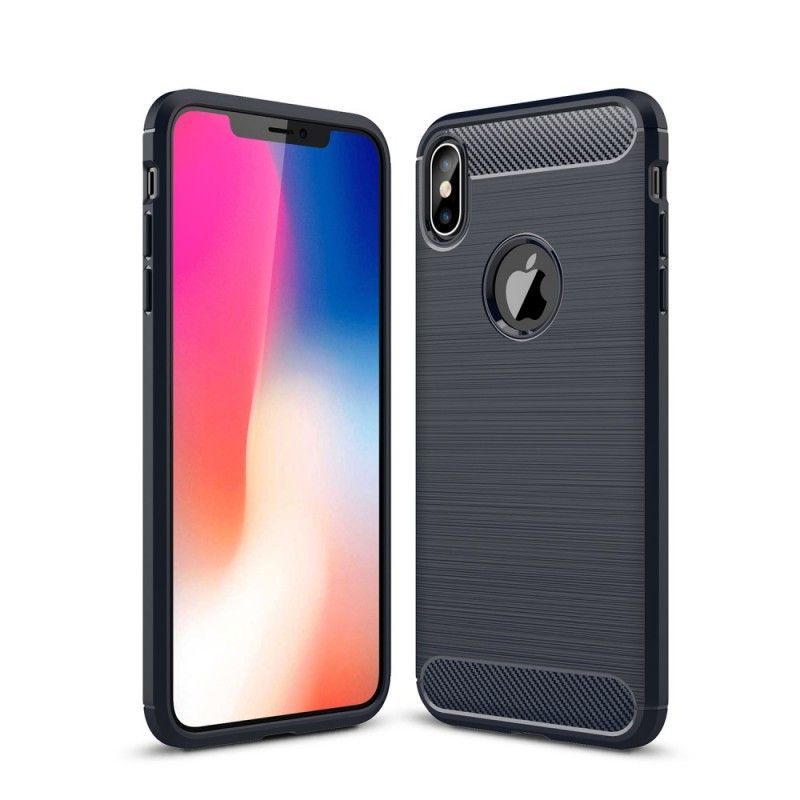 Kryt Iphone  XS Max Kartáčované Uhlíkové Vlákno