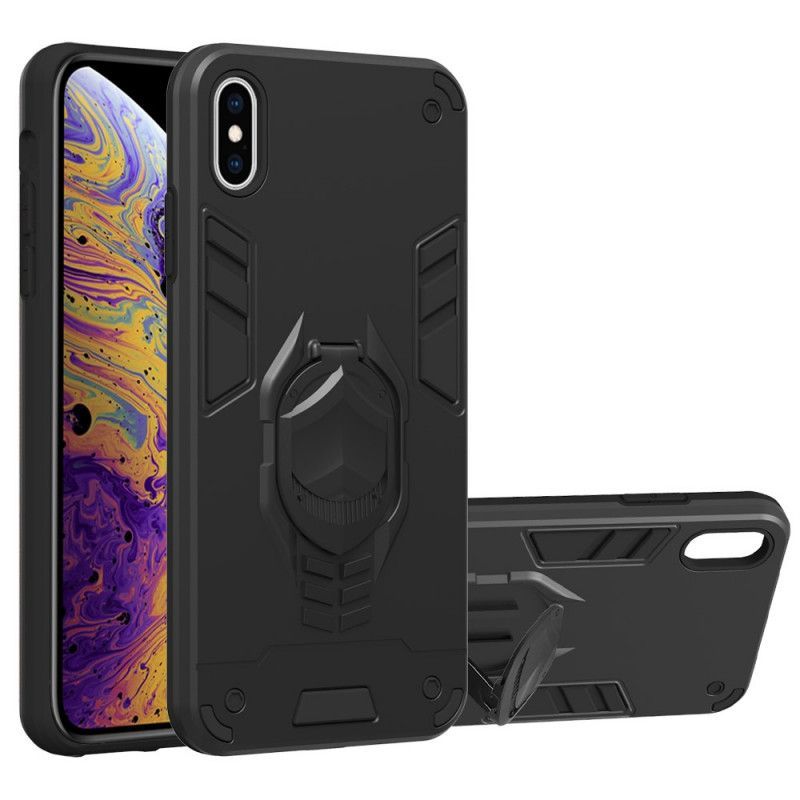 Kryt Iphone  XS Max Odnímatelné Brnění S Kruhovým Stojanem