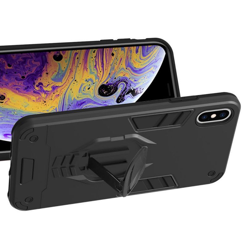 Kryt Iphone  XS Max Odnímatelné Brnění S Kruhovým Stojanem