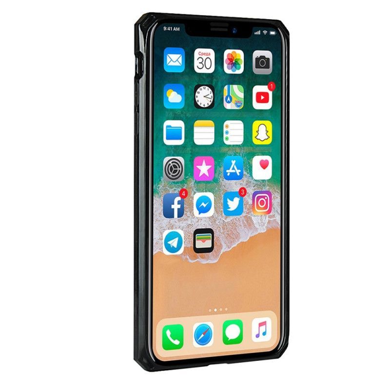 Kryt Iphone  XS Max Pravý Kožený Řemínek Na Kartu A Šňůrka Na Krk