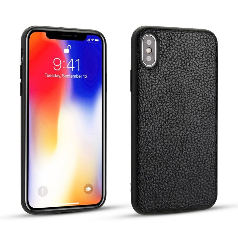 Kryt Iphone  XS Pravá Liči Kůže