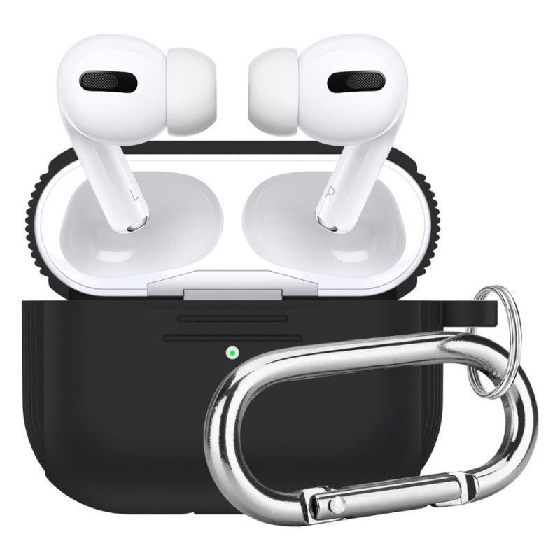 Kryt Na Airpods Pro Klasický Silikon S Karabinkou