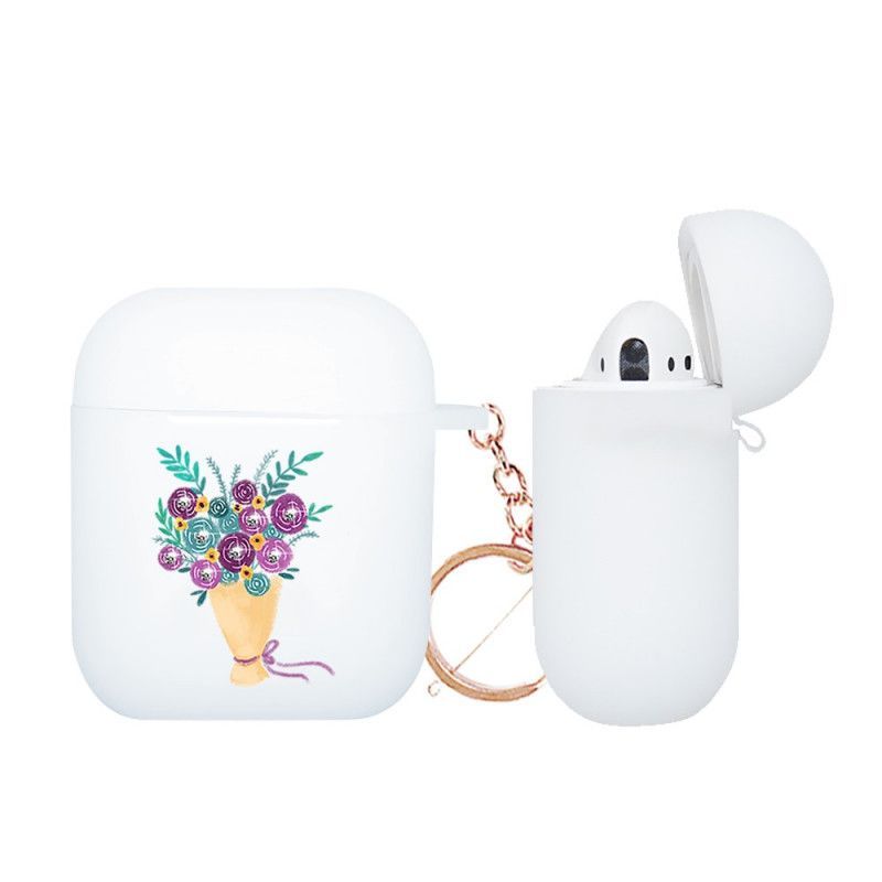 Kryt Na Airpods Série Květinových Kytic Nxe S Karabinou