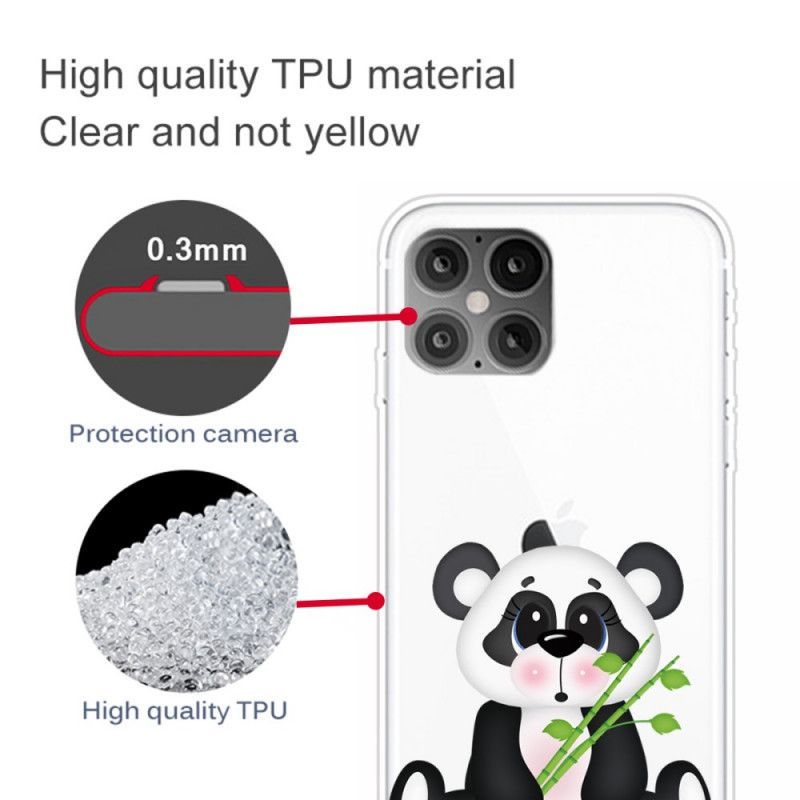 Kryt Na Iphone 12 Pro Max Průhledná Smutná Panda