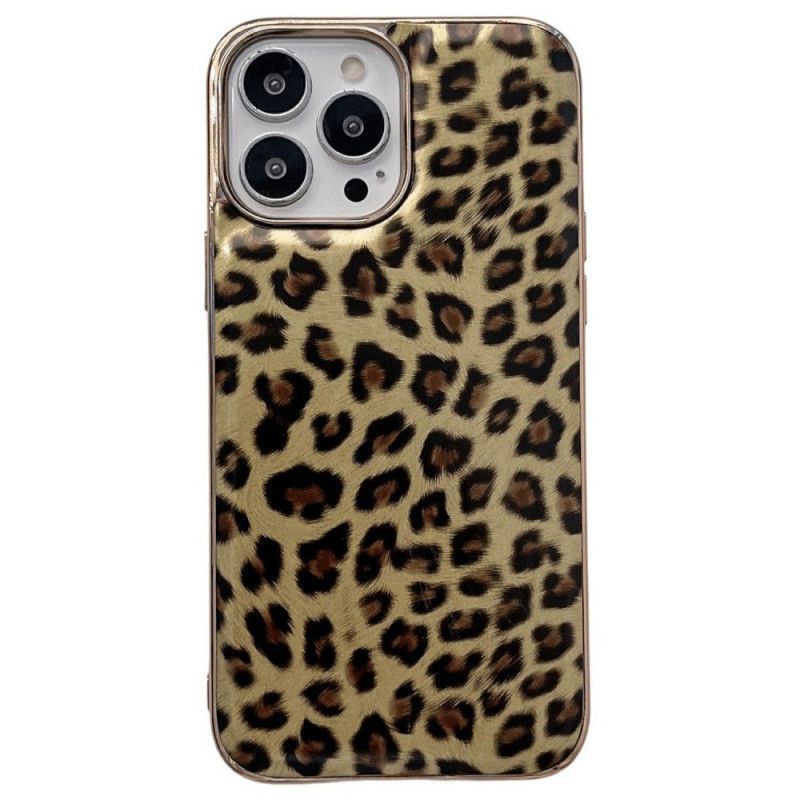 Kryt Na iPhone 14 Efekt Leopardí Kůže