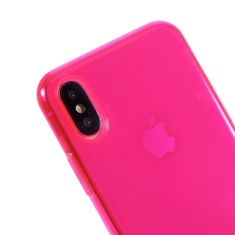 Kryt Na Iphone X /  XS Barevný Průhledný Silikon