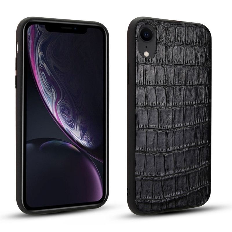 Kryt Na Iphone Xr Pravá Krokodýlí Textura Kůže