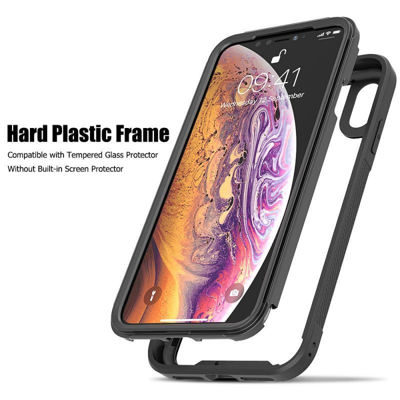 Kryt Na Iphone  XS / X Průhledné Okraje Hybridního Nárazníku